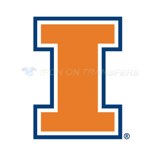 Illinois Fighting Illini Logo T-shirts Iron On Transfers N4607 - Click Image to Close